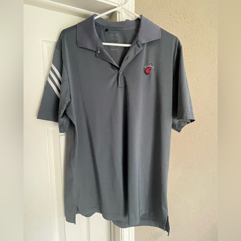 Miami Heat Adidas Dri-Fit Men’s Polo Shirt